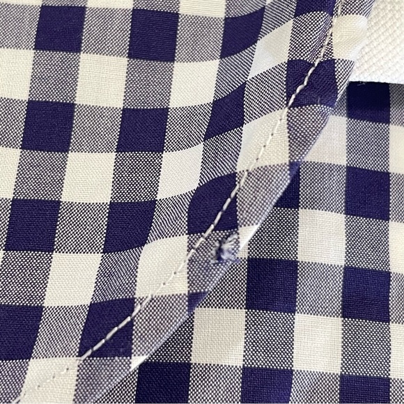 Tom Ford Men’s Slim Fit Gingham Check French Cuff Dress Shirt Blue 43 EU 17 US - Picture 13 of 16